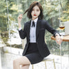 Elegant Business Skirt Suit Women Autumn Formal Long Sleeve Slim Career Blazer And Skirt Office Ladies Plus Size s-4xl