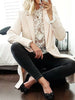 2023 Womens Lace Crochet Flower Blouses Ladies Cotton Casual Loose Long Sleeve Shirts female Hallow Out Tops