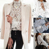 2023 Womens Lace Crochet Flower Blouses Ladies Cotton Casual Loose Long Sleeve Shirts female Hallow Out Tops