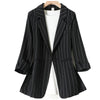 Business Interview Striped Suits Women Work Office Ladies Full Sleeve Spring And Autumn Casual Blazers