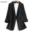Business Interview Striped Suits Women Work Office Ladies Full Sleeve Spring And Autumn Casual Blazers