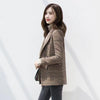 Business Plaid Suits Women Work Office Ladies Long Sleeve Spring And Autumn Blazer