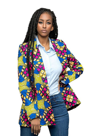 New Fashion Cape Coats Solid Cloak  Blazer Jackets Popular Cape Blazers Personality African national print Women Suit Jackets