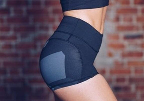 New Fashion Heart Pattern Splicing fitness Leggings Women Sporting Workout short Leggins Elastic Slim Sexy Push Up High Waist