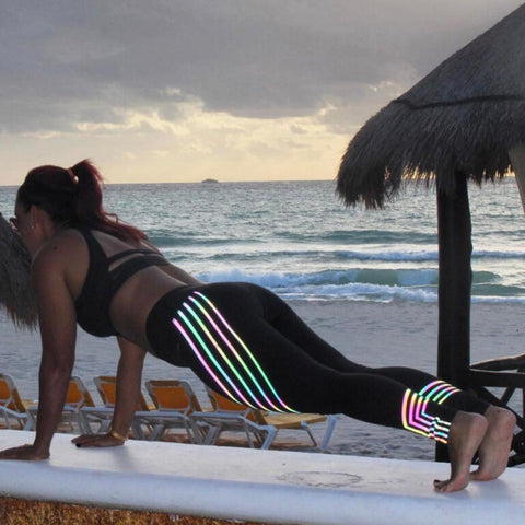 New Fashion Laser Women Stretch Pants Waist Fitness Leggings Trousers Leggings Women Winter Pantalones Mujer Cintura 2022