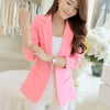 New Fashion Women Solid Blazer Females Casual Suit Womens Single Button Slim Jacket Female Top Coat Cape Ladies Korean Style