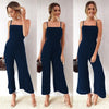 New Fashion women Chiffon jumpsuits wide leg pants Sexy strap wrapped chest zipper rompers Plus Size Spring summer playsuits