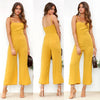 New Fashion women Chiffon jumpsuits wide leg pants Sexy strap wrapped chest zipper rompers Plus Size Spring summer playsuits