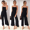 New Fashion women Chiffon jumpsuits wide leg pants Sexy strap wrapped chest zipper rompers Plus Size Spring summer playsuits