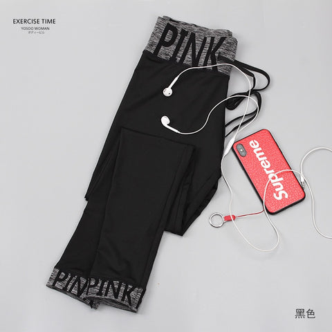 New Fitness Leggings Summer Women Casual Legin Cozy Soft Breathable Elastic High Waist VS Secret Pink Bottom Workout Pants