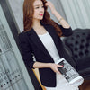 New High Quality Design Women Jacket Casual Blazer Slim Suit Work Wear Coat Pink Black Candy Color big Size Jacket Blazer C1747