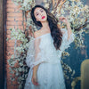 High Quality Explosions Leisure Elegant draped Dresses  Women  lace summer  Casual Shirt Dress
