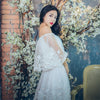 High Quality Explosions Leisure Elegant draped Dresses  Women  lace summer  Casual Shirt Dress