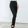 High Stretch Waist Women Elastic Skinny Pencil Jeans Leggins Black Trousers Pants With Pocket 2022