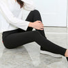 High Stretch Waist Women Elastic Skinny Pencil Jeans Leggins Black Trousers Pants With Pocket 2022