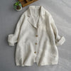 High-quality Women's Linen Suit Thin Spring and Summer Solid Color Single-breasted Casual Jacket All-match Fashionable Top