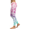 New Hot Elastic Workout Leggings Women Floral Skull Print Plus Size Fitness S Outfit Leggings Red Purple Yellow Green Blue