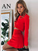 Pink Temperament Slim Navel-exposed Suit Skirt Professional Office Suit Two-pieceDress Ladies 2 Piece Skirt Suit Skirt Suits