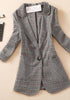 New Plaid long Suits for Women Designer Blazer Women's Long Sleeve Jackets Elegant Work Blazers