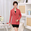 New Plus Size 5XL Middle-Aged Women  Blazer Autumn Slim Top Elegant Double Breasted Clothes Blazer Suit Female Suit Blazer W815