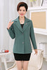 New Plus Size 5XL Middle-Aged Women  Blazer Autumn Slim Top Elegant Double Breasted Clothes Blazer Suit Female Suit Blazer W815