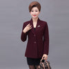 New Plus Size 5XL Middle-Aged Women Blazer Autumn Slim Top Elegant Single Breasted Clothes Blazer Suit Female Suit Blazer A317