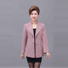 New Plus Size 5XL Middle-Aged Women Blazer Autumn Slim Top Elegant Single Breasted Clothes Blazer Suit Female Suit Blazer A317