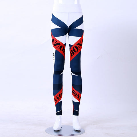 New Print Letter Leggings Women Fitness High Elastic Skinny Pants Fashion Clothing For Women Pants
