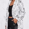 Printed Casual Blazer Woman Jacket Colorful Blazer Jacket for Women Female Blazer Coats Suit Blazer Women's Blazer Tailoring