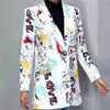 Printed Casual Blazer Woman Jacket Colorful Blazer Jacket for Women Female Blazer Coats Suit Blazer Women's Blazer Tailoring