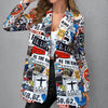 Printed Casual Blazer Woman Jacket Colorful Blazer Jacket for Women Female Blazer Coats Suit Blazer Women's Blazer Tailoring