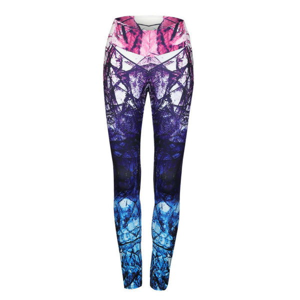 New Printed Sporting Pants Women Fitness Leggings High Waist Push Up Sexy Fitness Clothing Elastic Workout Sporting Leggings