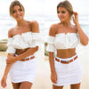 New Sexy Womens Crop Tops Ladies Off Shoulder Summer Tops Wear Frill Bralet Bandeau Boobtube Tops