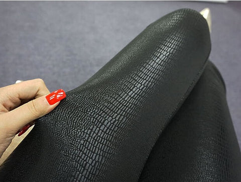 New Spring All Match Women Casual Snake Skin Design Leggings Faux Leather Footless Legwear For Girls