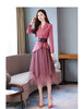 Spring Autumn Office Lady Casual Belt Jacket Blazers Women's Asymmetry Mesh Tulle Skirt Suits Temperament Slim Sets