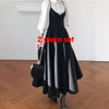 Spring Dress 2023 Women Single Breasted Lantern Sleeve Shirt Set+Camisole Bow Pleated Solid Dresses Office Elegant Dress