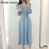 Spring Elegant Apricot Dress Woman V-neck Long-sleeve Clothing Korean High Waist Vestido Dress Female Business Bodycon 2023