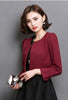 New Spring Fashion Women Casual Blazers O-neck Cardigan Long-sleeve Short Blazers Pure color Slim Big yards Small Suit SJ1048