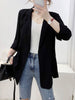 Spring Summer Chiffon Small Suit Jacket Loose Sunscreen Mid-length Suit Women's Cardigan Casual Top  Blazer Women Coat Tops
