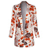 Spring/summer Printed Ladies' Casual Small Suit Jacket Thin Long Sleeve Ladies' Cardigan Jacket Blazer Women Office Lady