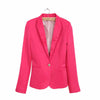 New Street Fasion Women Candy Color Blazer Jackets Coat Slim Fit Casaco Blazer Casual Coats Single Button Lapel  Blazers YF172