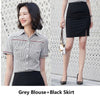 Style 2022 Formal Professional Women Business Suits with Skirt and Blouse Shirt Summer  Fabric OL Styles Blouses