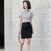 Style 2022 Formal Professional Women Business Suits with Skirt and Blouse Shirt Summer  Fabric OL Styles Blouses
