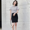 Style 2022 Formal Professional Women Business Suits with Skirt and Blouse Shirt Summer  Fabric OL Styles Blouses