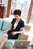 Style Ladies Skirt Suits for Women Business Suits Summer Black Blazer and Jacket Sets Office Uniform Designs