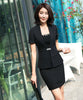Style Summer Ladies Black Blazer Women Business Suits with Skirt and Jacket Set Work Wear Office Uniform Designs