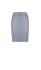 Style custom made 100% wool light grey  OL one button notch lapel women work skirt suits(jacket+skirt)