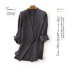 New Summer Big Size Women Slim Chiffon Blazer Formal Suits Spring Midi long Blazers Solid Lady Suit Thin Sun Protection Coat 364