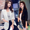 Summer Thin Small Suit Jacket 2023 Lady Slim Single Button Blazer Women Casual Sun Sunscreen Clothing S-5XL Y94