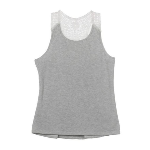 New Tank Top Women Summer Vest Short Sleeve Lace Blouse Tops Casual Tank Tops XS-XXXL Plus Size Female Tank Top Vest Cloths
